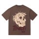 American Style Retro Creative Skull Print Loose T-shirt